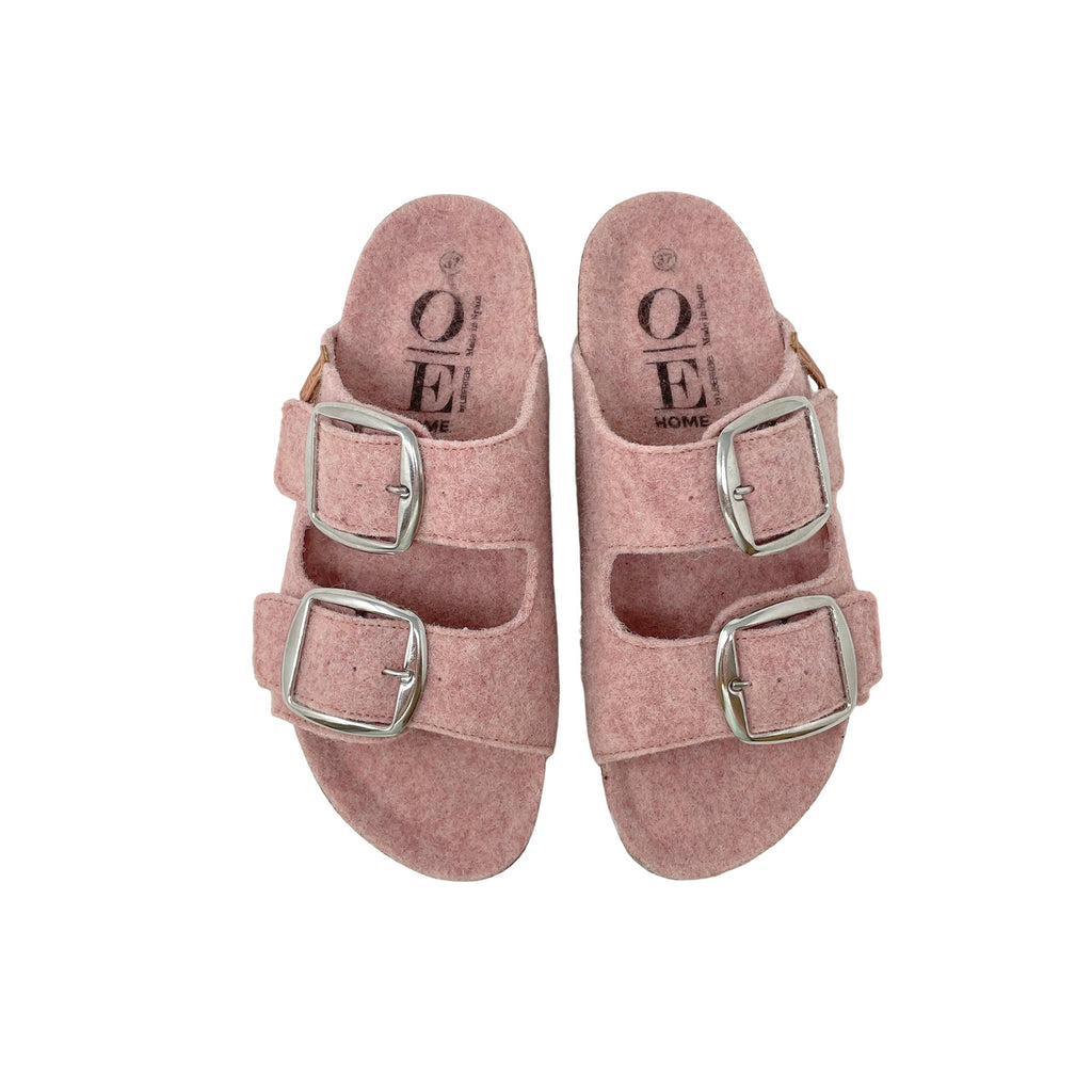 Zapatillas de estar por casa Cheerful textil rosa - OE